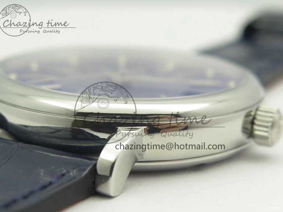 MIROTIME 0102 Portofino IW458101 SS MK 1:1 Best Edition Blue Dial On Blue Leather Strap MIYOTA MoistureWicking 7168